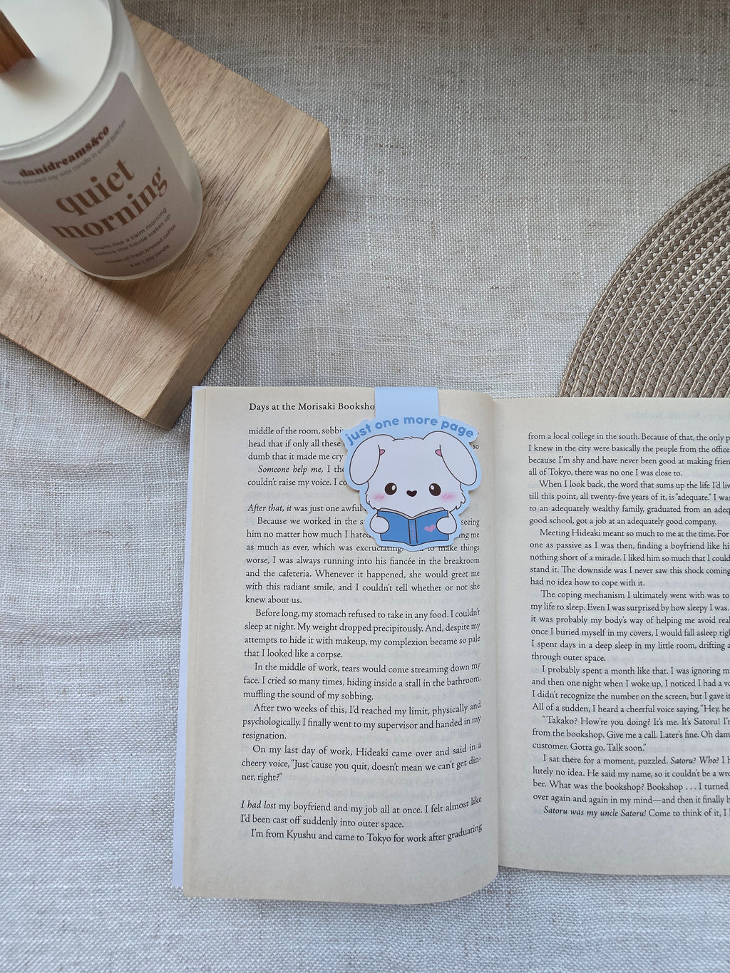 Just One More Page Magnetic Bookmark