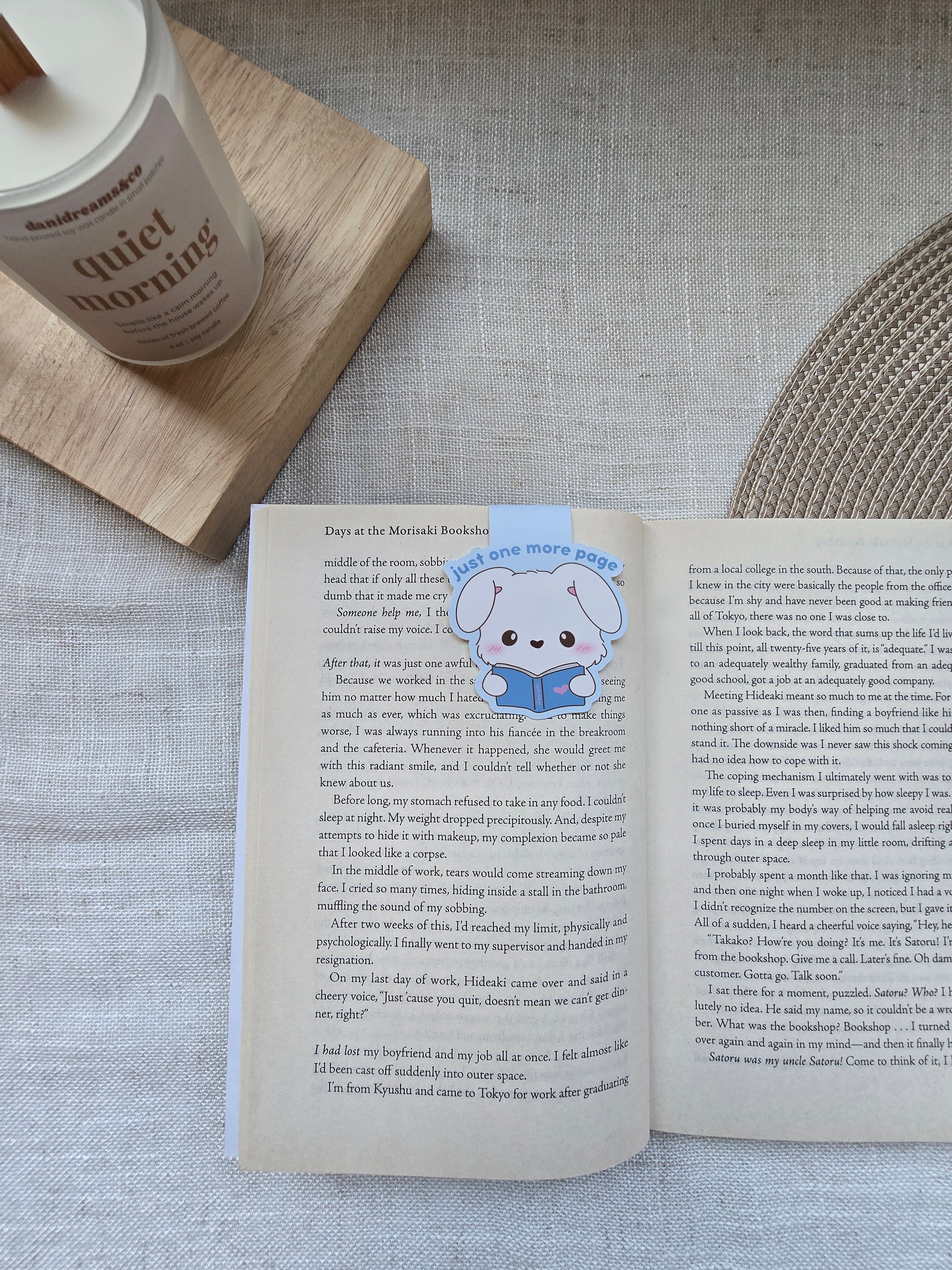 Just One More Page Magnetic Bookmark