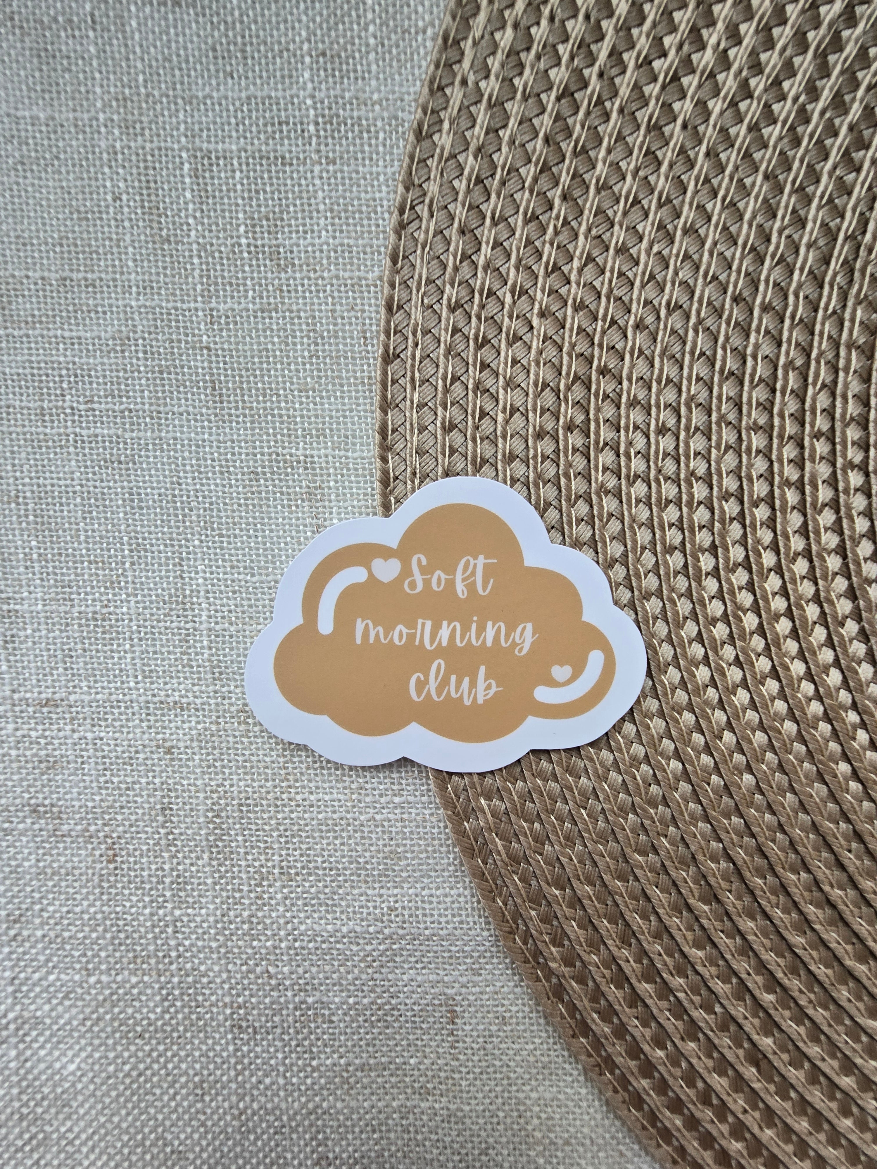 Soft Morning Club Sticker