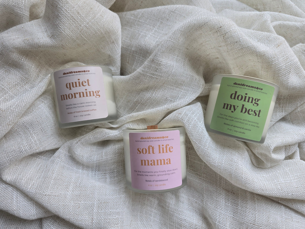 Soft Life Mama Candle – Sandalwood Scent (4 oz Soy Candle)