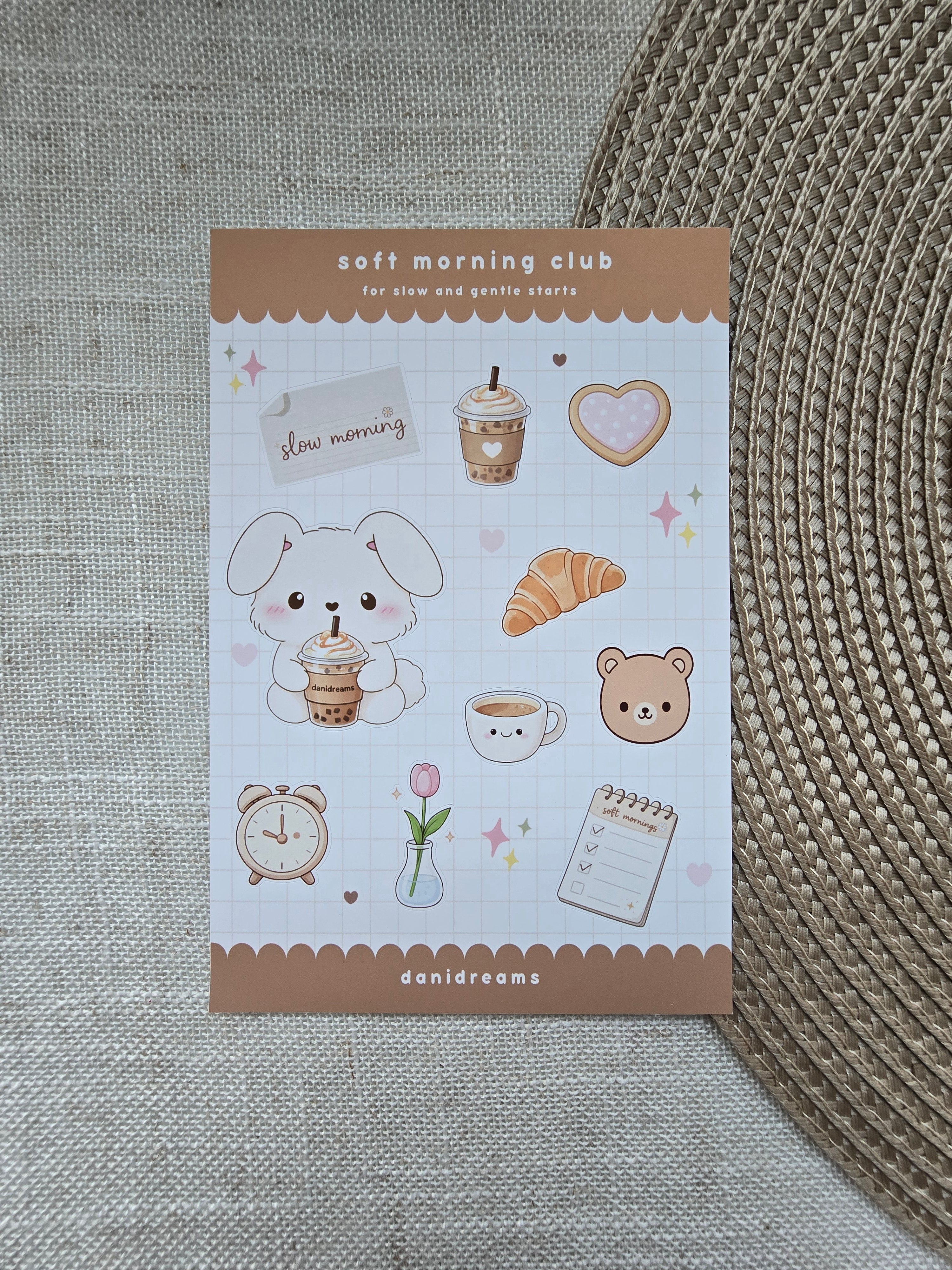 SOFT MORNING CLUB STICKER SHEET