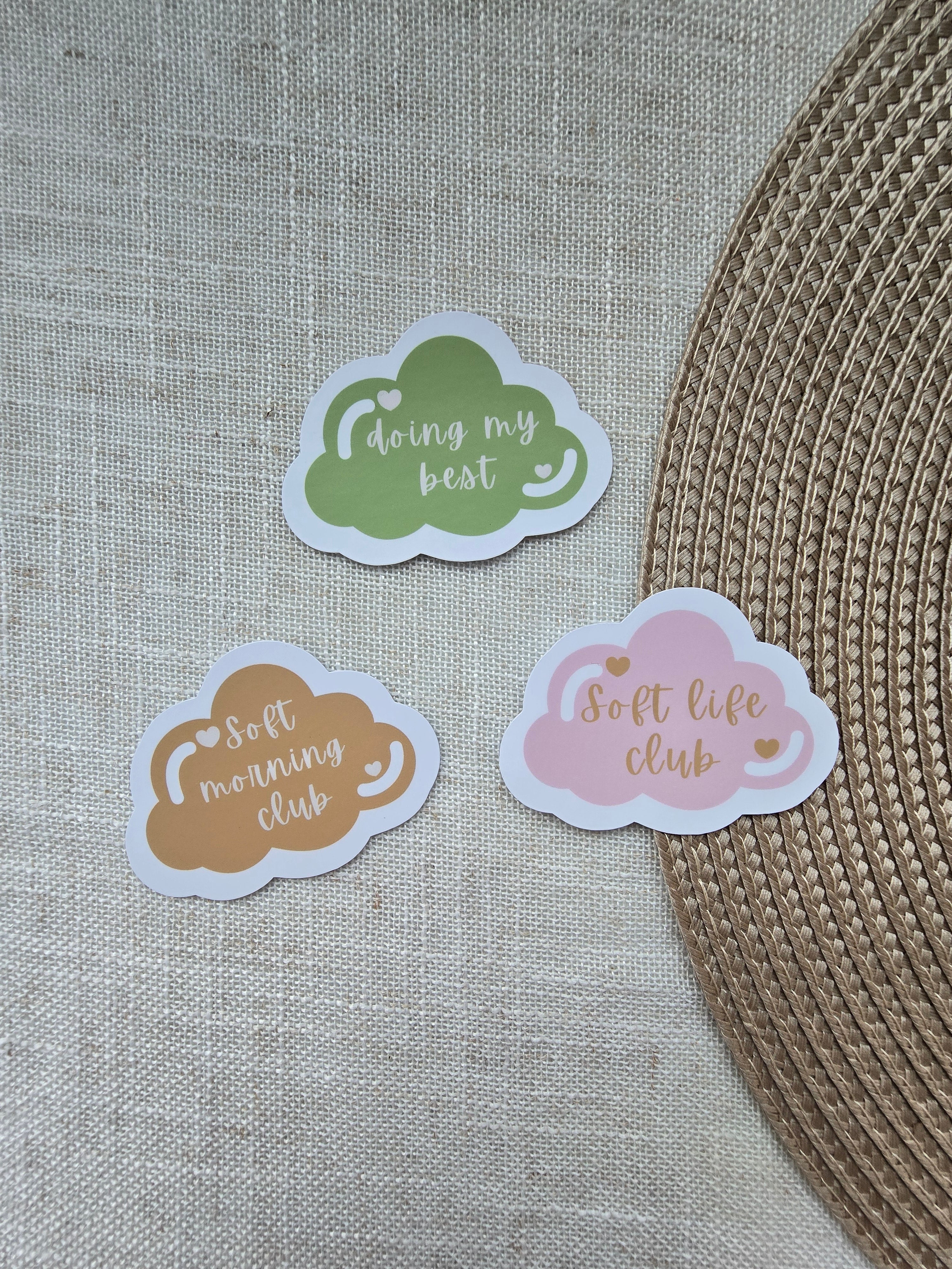 Soft Morning Club Sticker