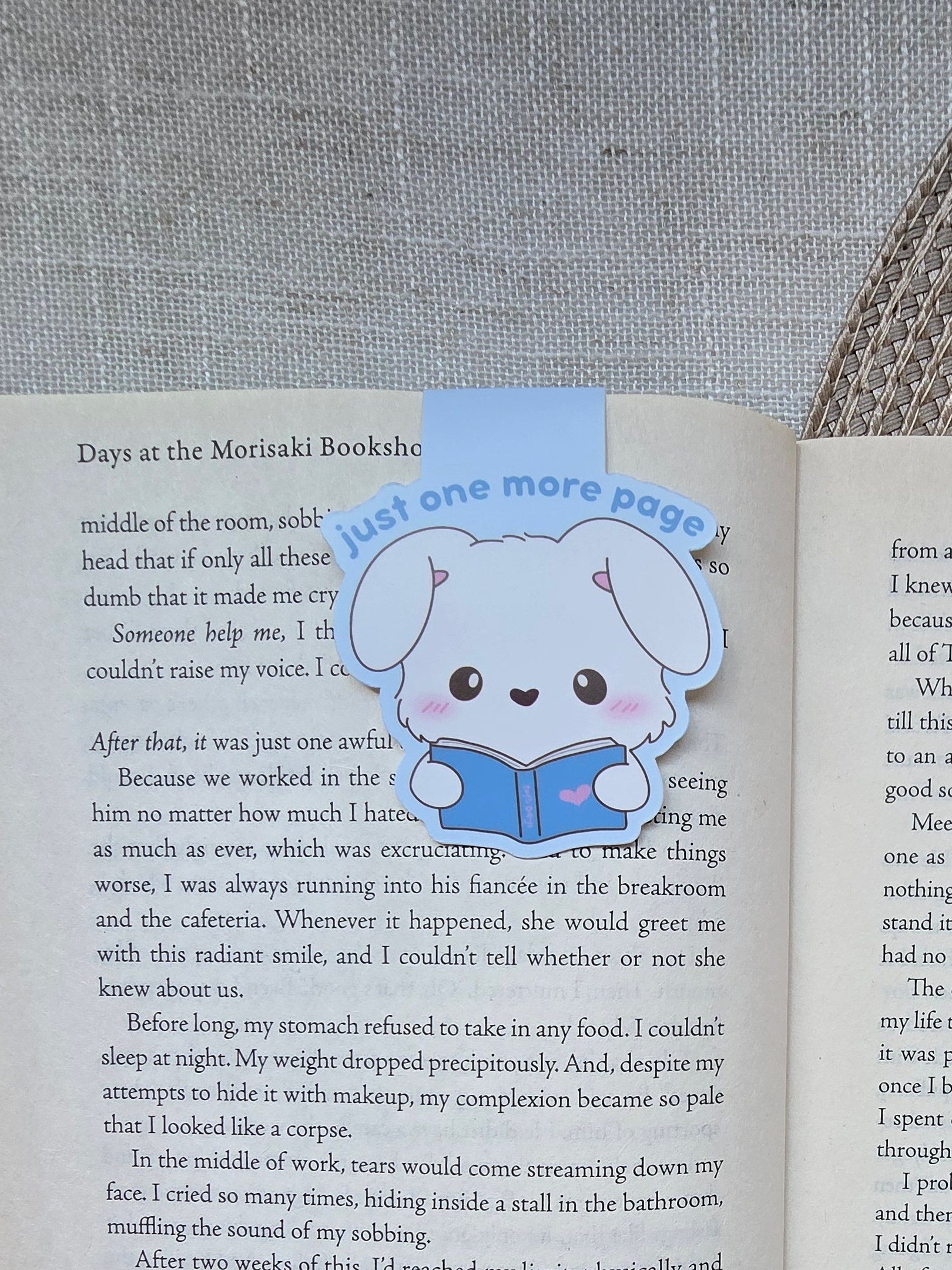 Just One More Page Magnetic Bookmark