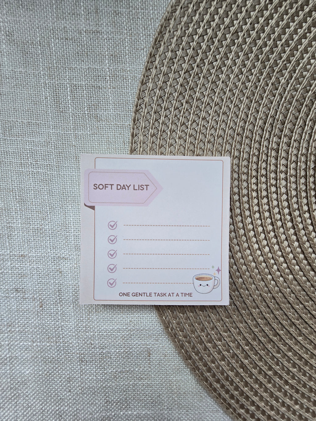 Soft Day List Mini Notepad