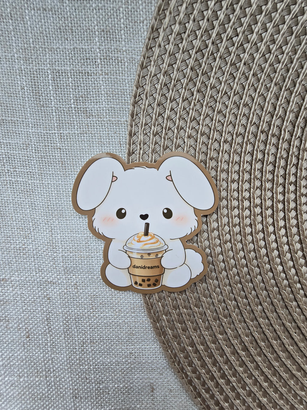 Coffee Bunny Sticker