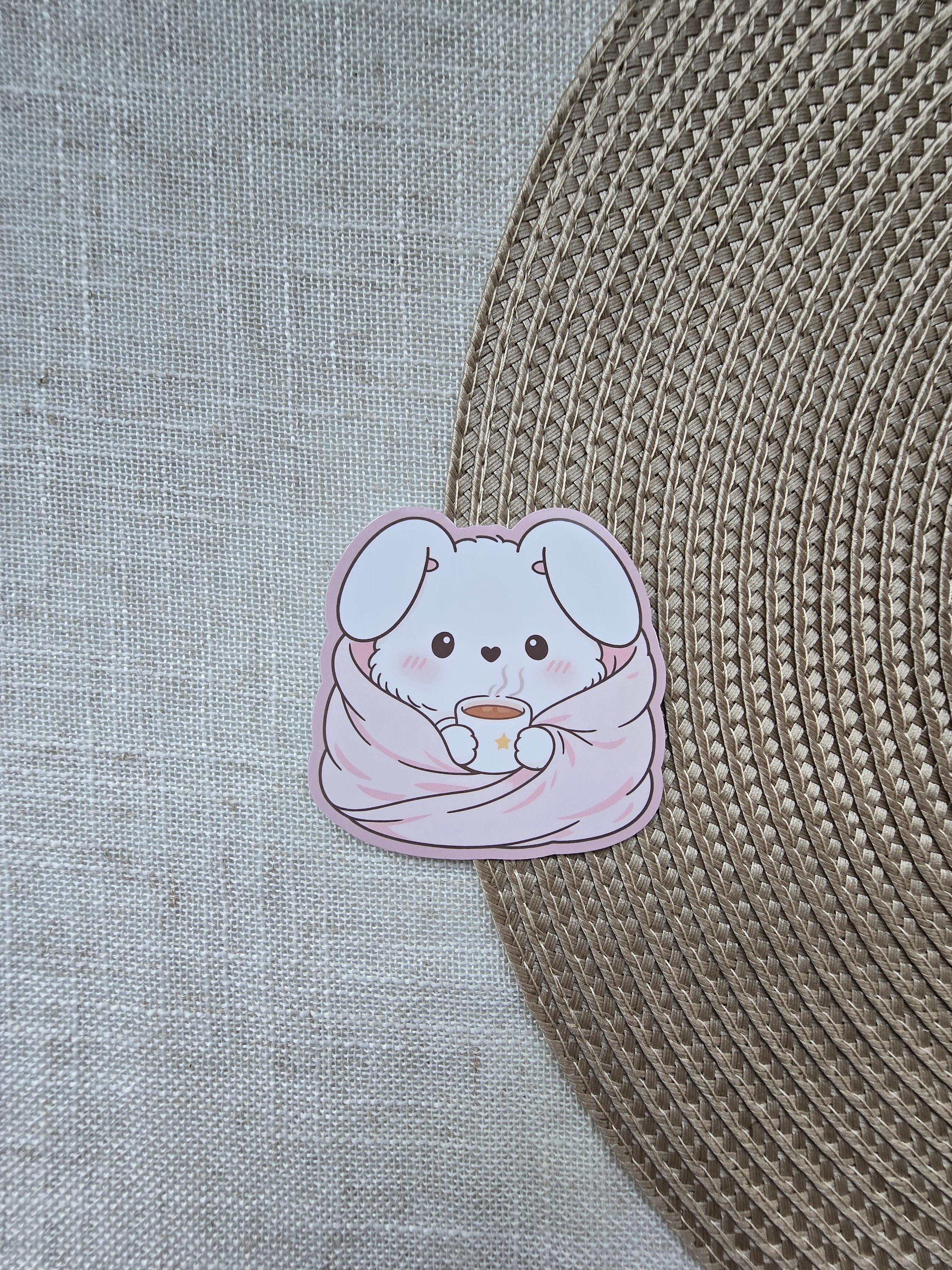 Cozy Bunny Sticker