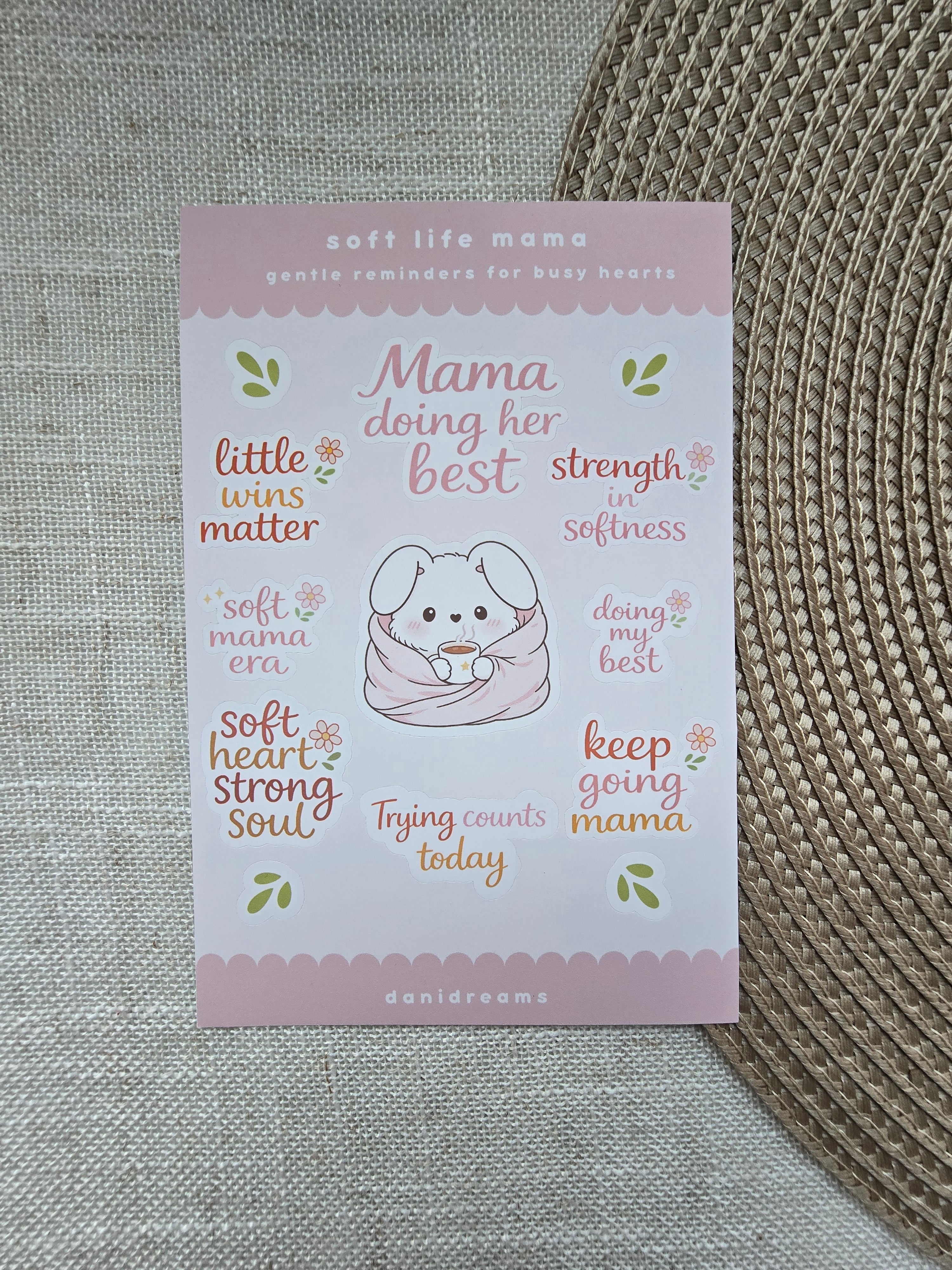 SOFT LIFE MAMA STICKER SHEET