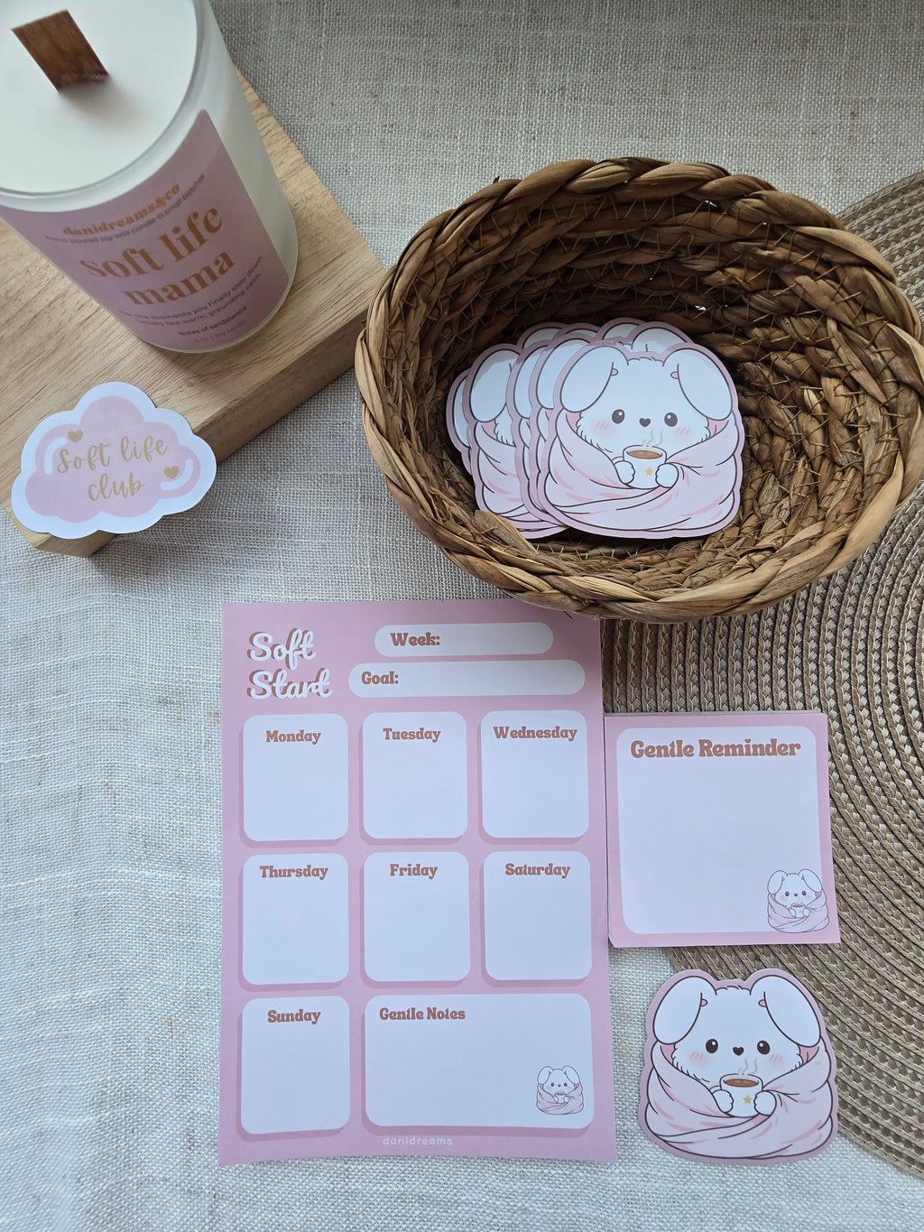 Cozy Bunny Sticker