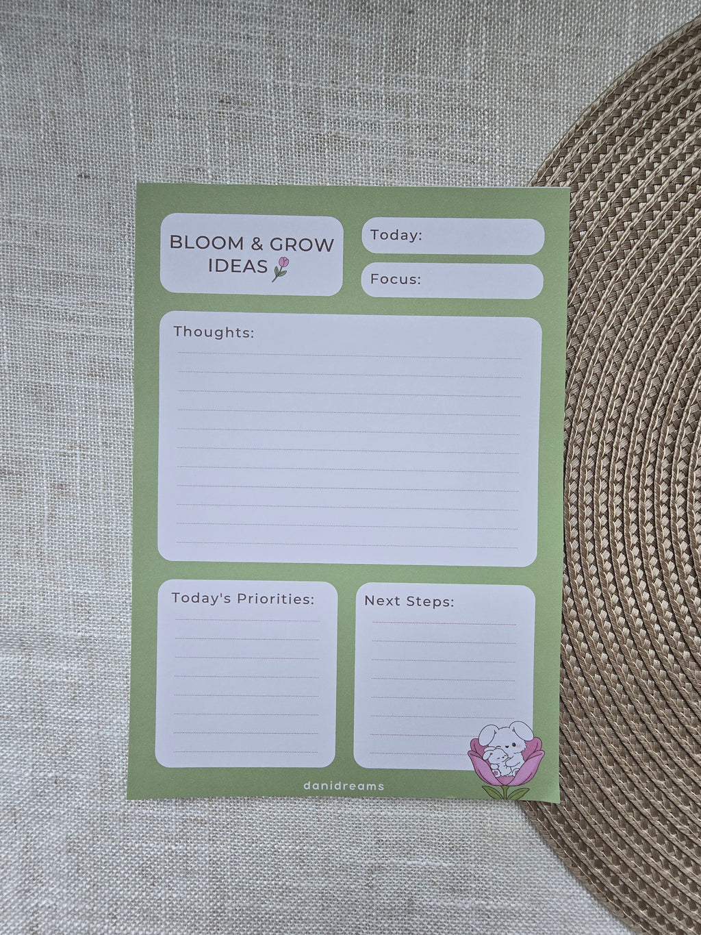 Bloom & Grow Daily Notepad