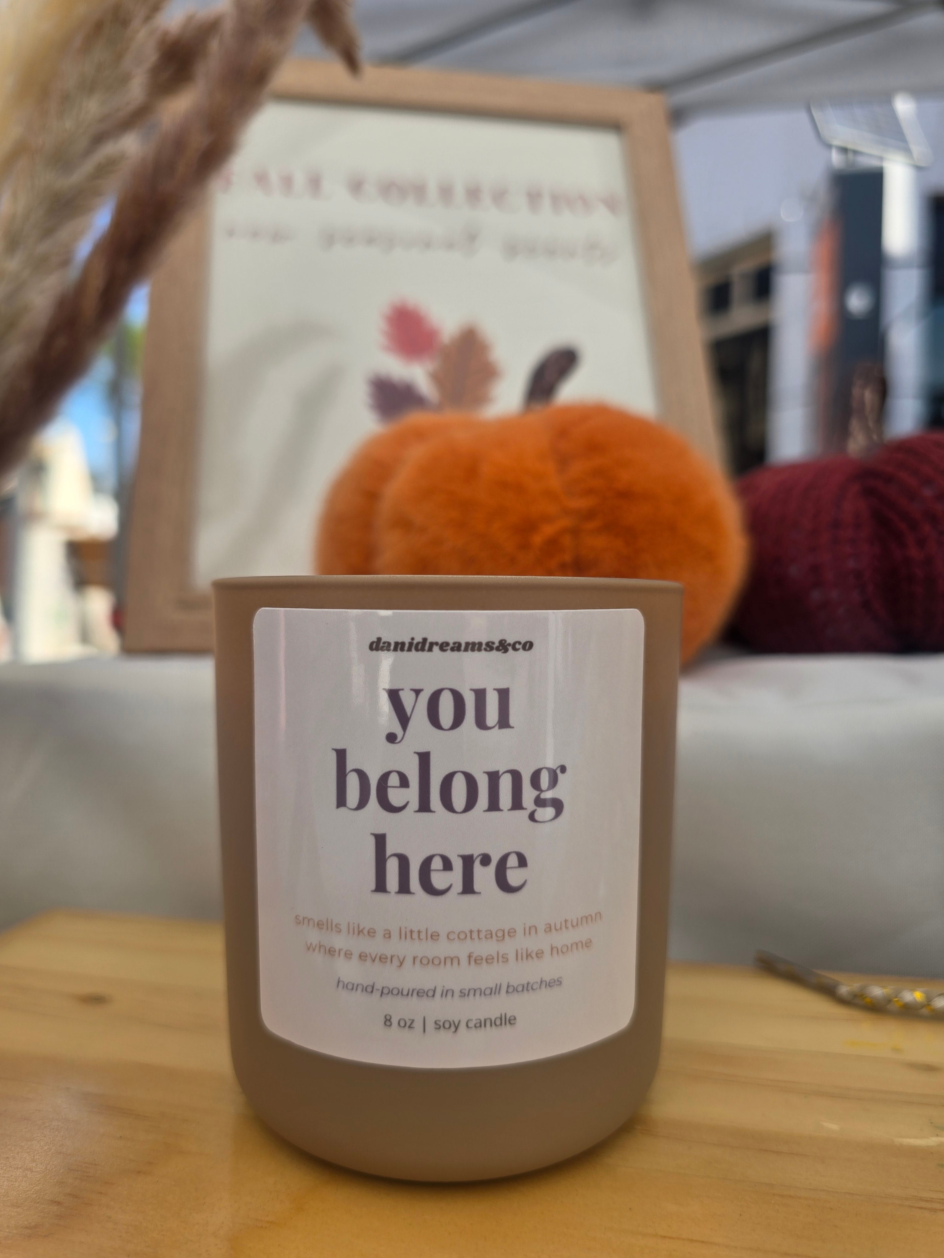 Fall Candle - 8 oz you belong here